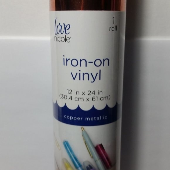 Iron On Vinyl Copper Metallic 4 Rolls - Picture 3 of 7